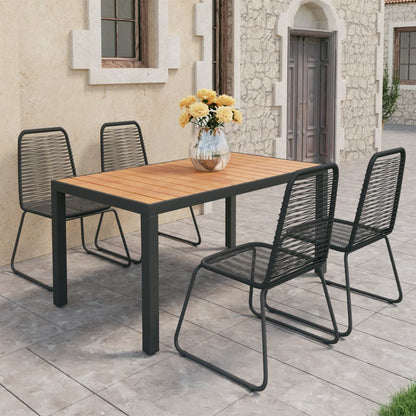 Dining Set | Black and Brown