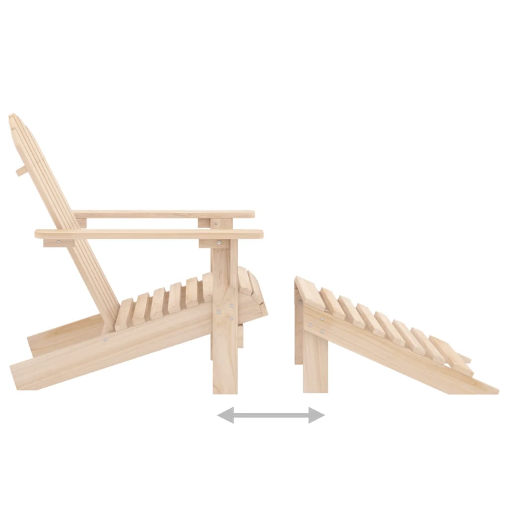 Garden Chair | Natural wood | Solid fir wood |  Detachable