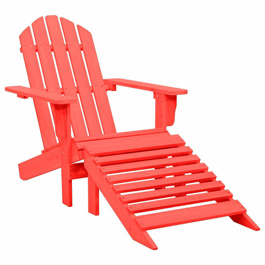 Garden Chair | Red | Solid fir wood | Standard | Detachable