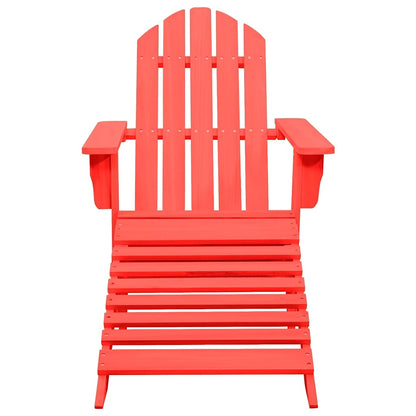 Garden Chair | Red | Solid fir wood | Standard | Detachable