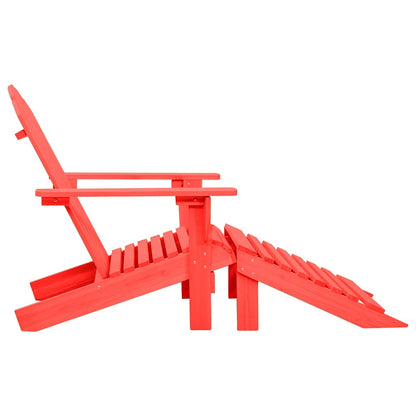 Garden Chair | Red | Solid fir wood | Standard | Detachable