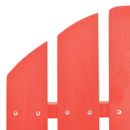 Garden Chair | Red | Solid fir wood | Standard | Detachable