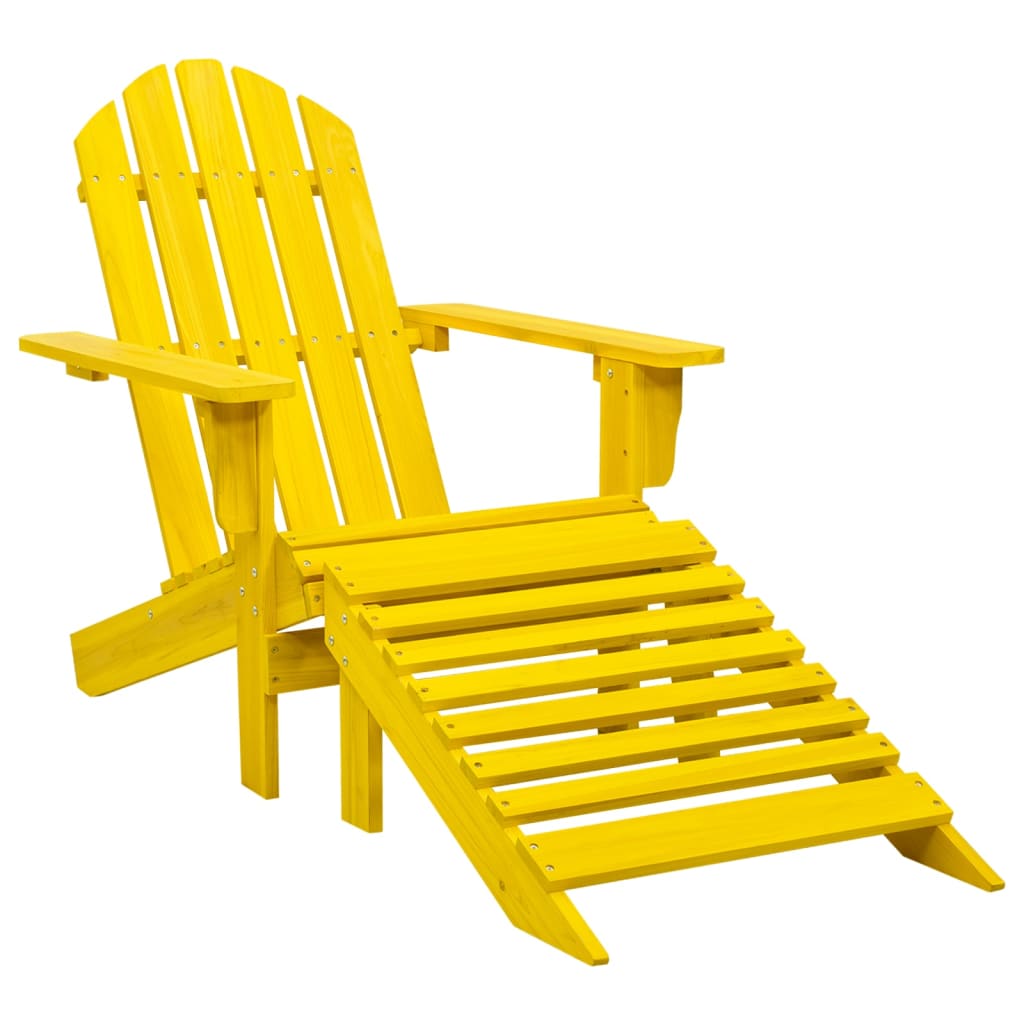 Garden Chair | Yellow | Solid Fir Wood | Large | Detachable