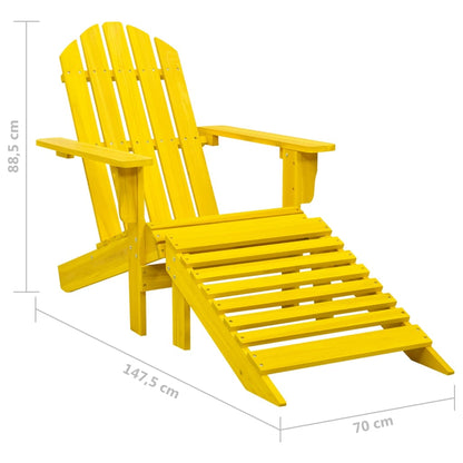 Garden Chair | Yellow | Solid Fir Wood | Large | Detachable