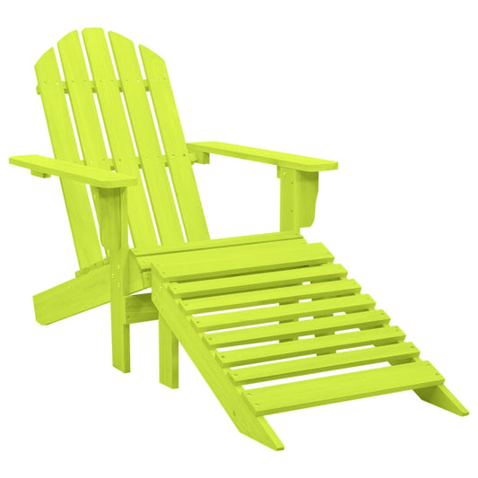 Garden Chair | Green | Solid fir wood | Detachable | Garden Chair | Other