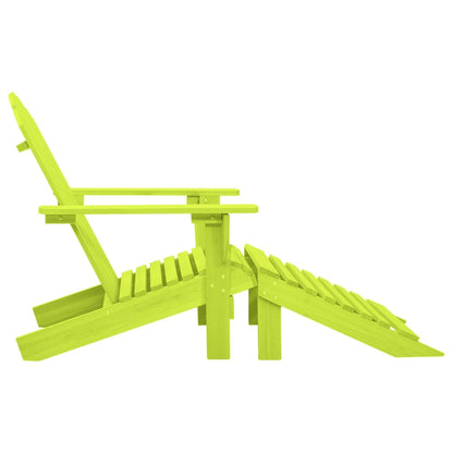 Garden Chair | Green | Solid fir wood | Detachable | Garden Chair | Other