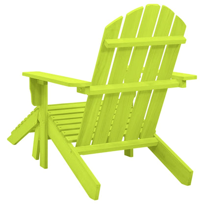 Garden Chair | Green | Solid fir wood | Detachable | Garden Chair | Other