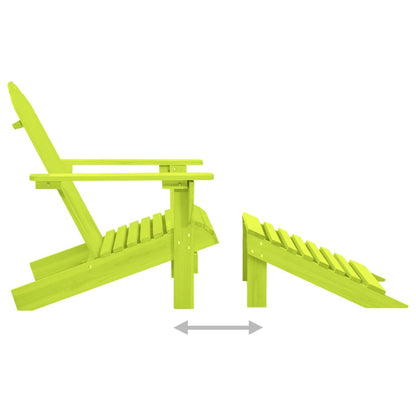 Garden Chair | Green | Solid fir wood | Detachable | Garden Chair | Other