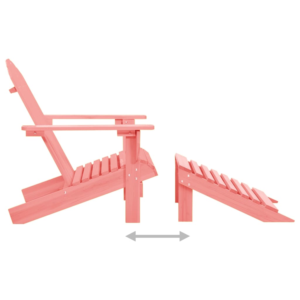 Garden Chair | Pink | Solid fir wood | Standard |  Detachable