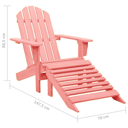 Garden Chair | Pink | Solid fir wood | Standard |  Detachable