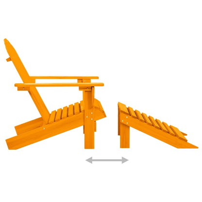 Garden Chair | Orange | Solid fir wood | Standard | Detachable