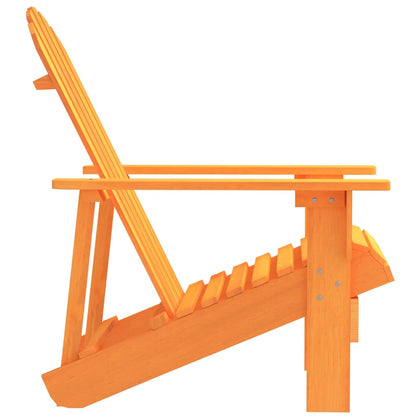 315878 vidaXL Garden Adirondack Chair Solid Fir Wood Orange