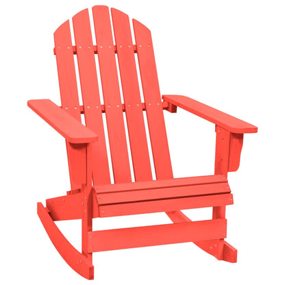 Garden Rocking Chair | Red | Solid Fir Wood | Medium | Durable