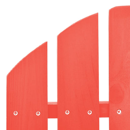 Garden Rocking Chair | Red | Solid Fir Wood | Medium | Durable