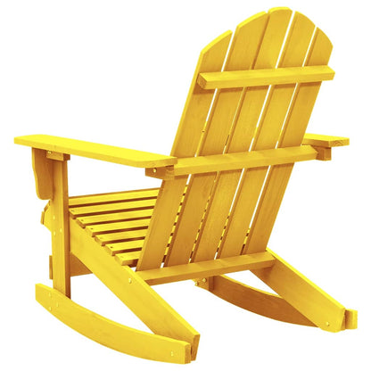 Garden Rocking Chair | Yellow | Solid fir wood | Standard | Comfy
