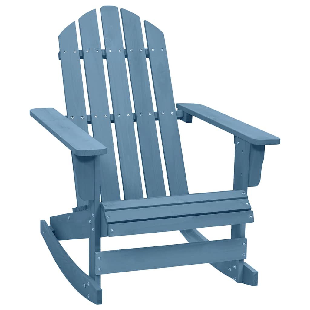 Garden Rocking Chair | Blue | Solid fir wood | Regular