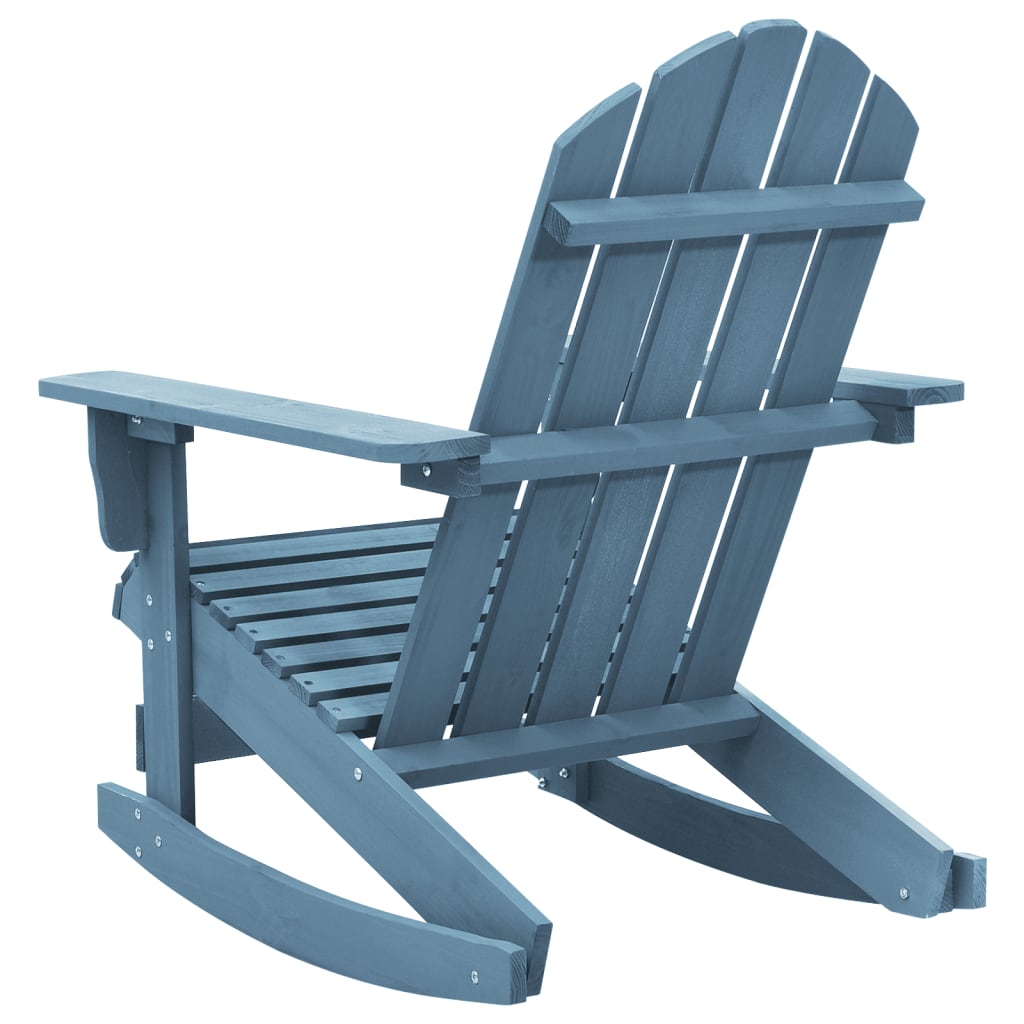 Garden Rocking Chair | Blue | Solid fir wood | Regular