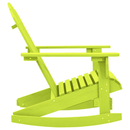 Garden Rocking Chair | Green | Solid fir wood | Standard