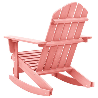 Garden Rocking Chair | Pink | Solid fir wood | Standard