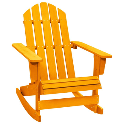 Garden Rocking Chair | Orange | Solid fir wood | Medium | Ergonomic