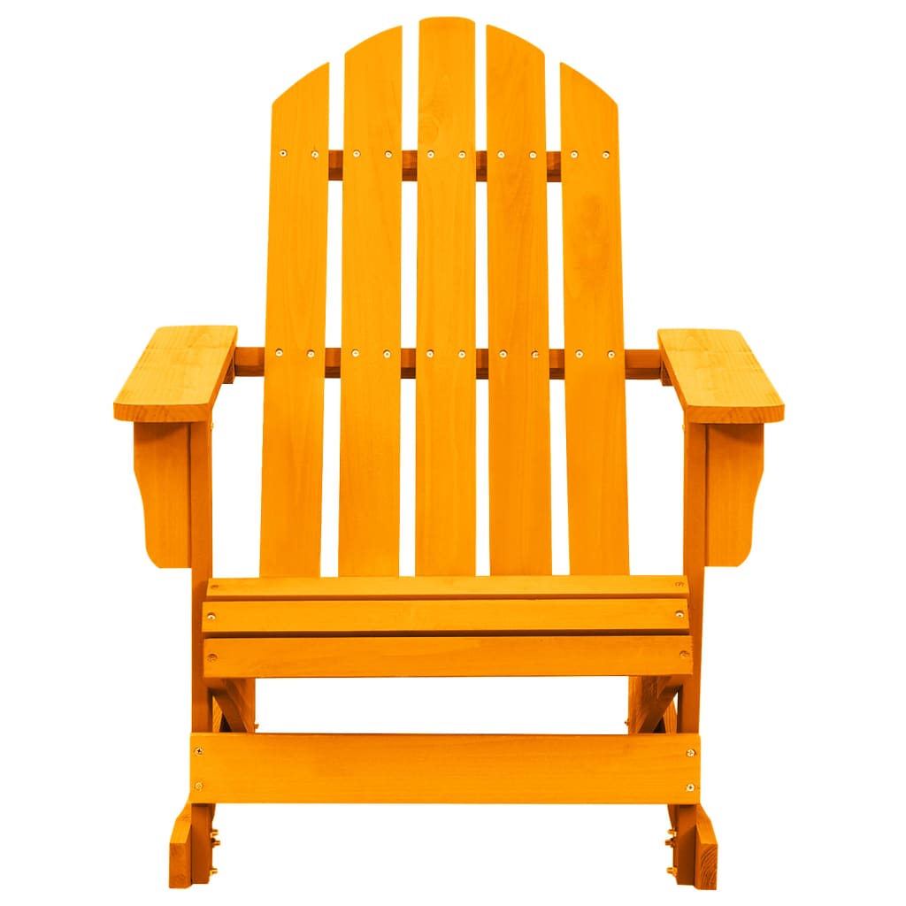 Garden Rocking Chair | Orange | Solid fir wood | Medium | Ergonomic