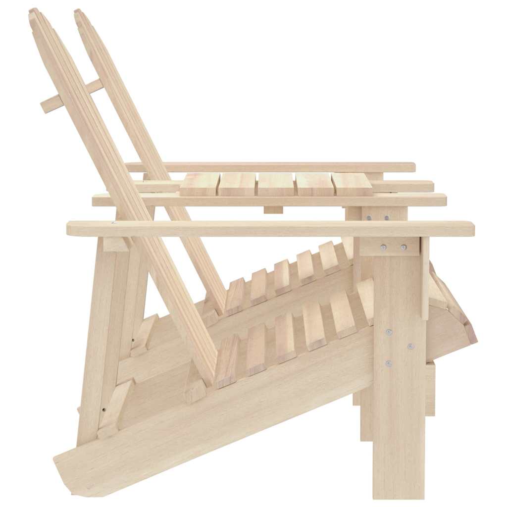 315892 vidaXL Garden Adirondack Chairs with Tea Table Solid Fir Wood