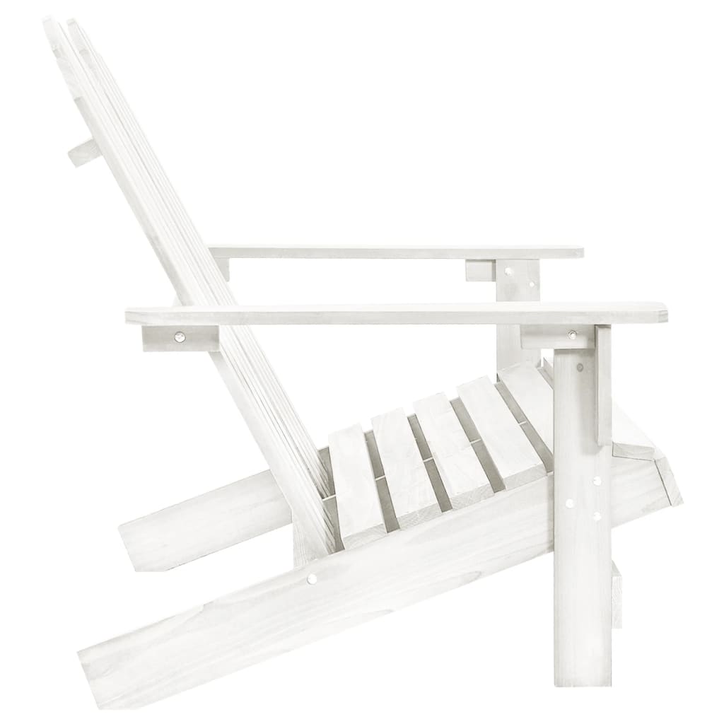 Garden Chair | White | Solid Fir Wood | 2-Seater | Durable