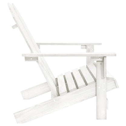 Garden Chair | White | Solid Fir Wood | 2-Seater | Durable