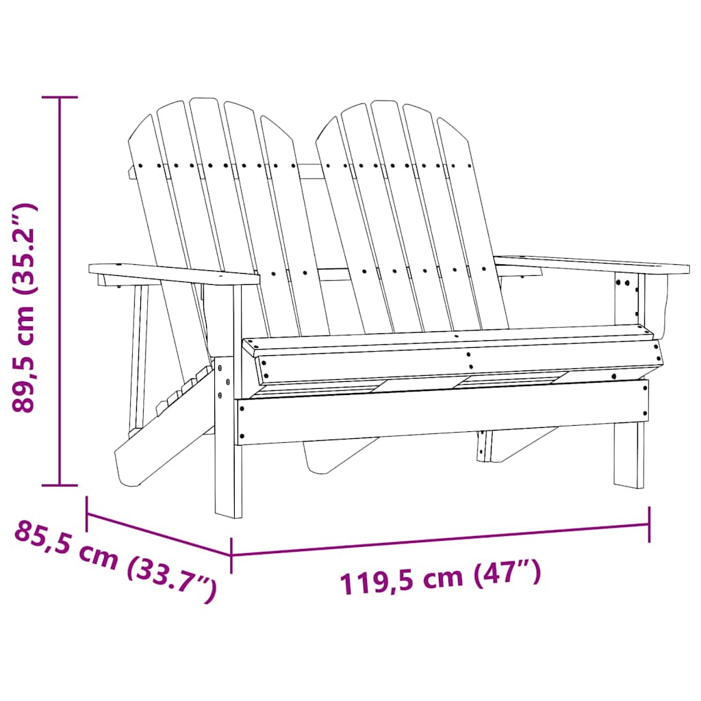 Garden Chair | Natural Wood | Solid Fir Wood | Standard | Ergonomic