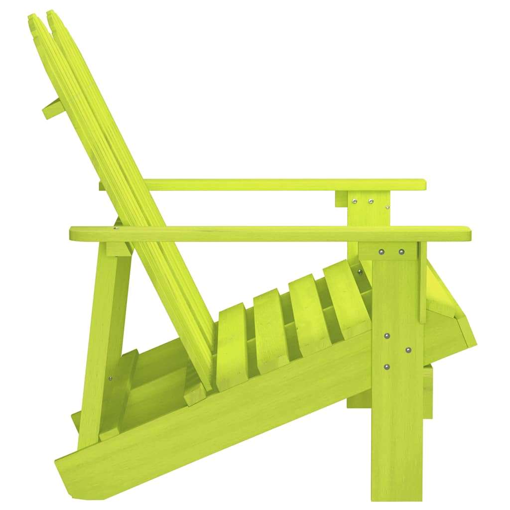 Garden Chair | Green | Solid fir wood | 2-Seater | Durable