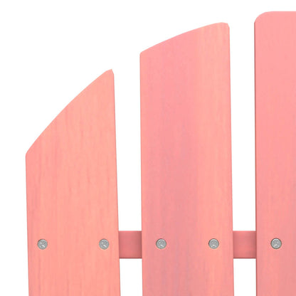 2-Seater Garden Adirondack Chair&Ottoman Fir Wood Pink