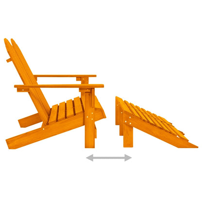 Garden Chair | Orange | Solid fir wood | Large | Detachable