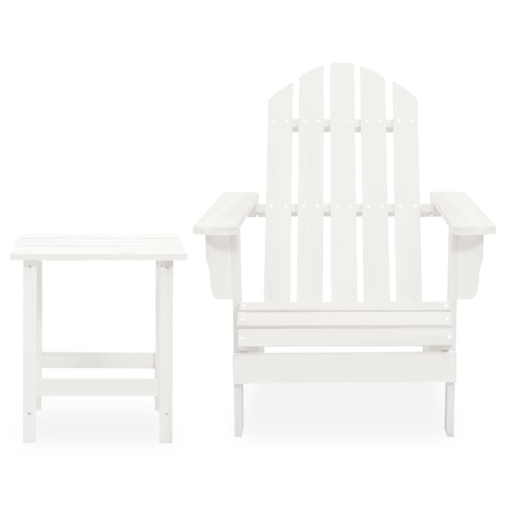 Garden Chair | White | Solid fir wood | Standard | Ergonomic