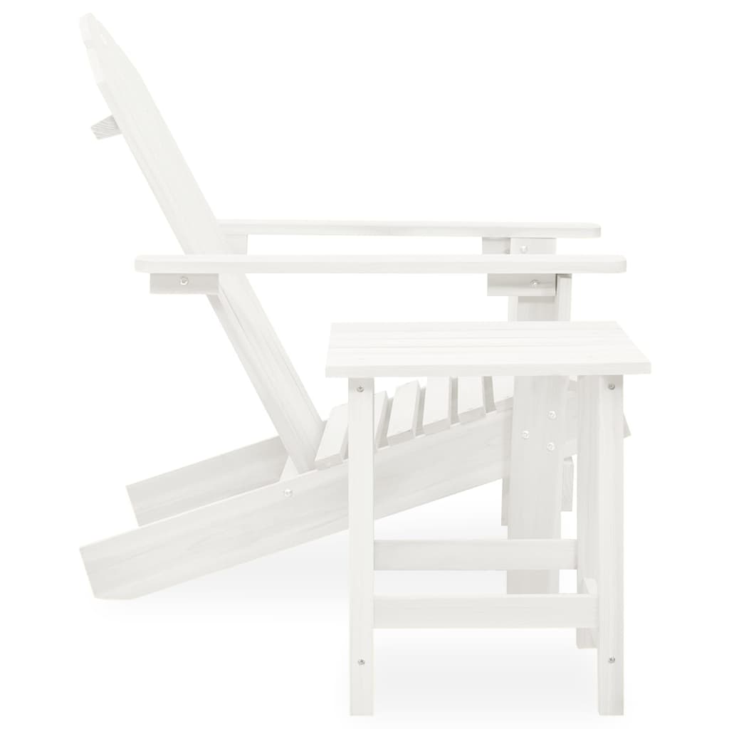 Garden Chair | White | Solid fir wood | Standard | Ergonomic