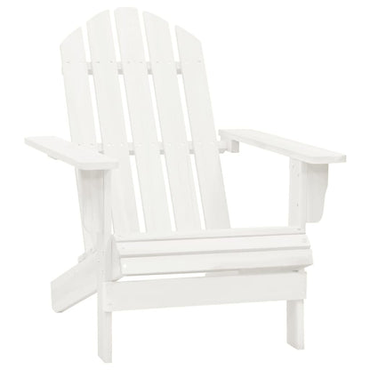 Garden Chair | White | Solid fir wood | Standard | Ergonomic