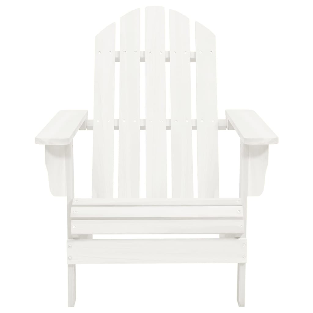 Garden Chair | White | Solid fir wood | Standard | Ergonomic