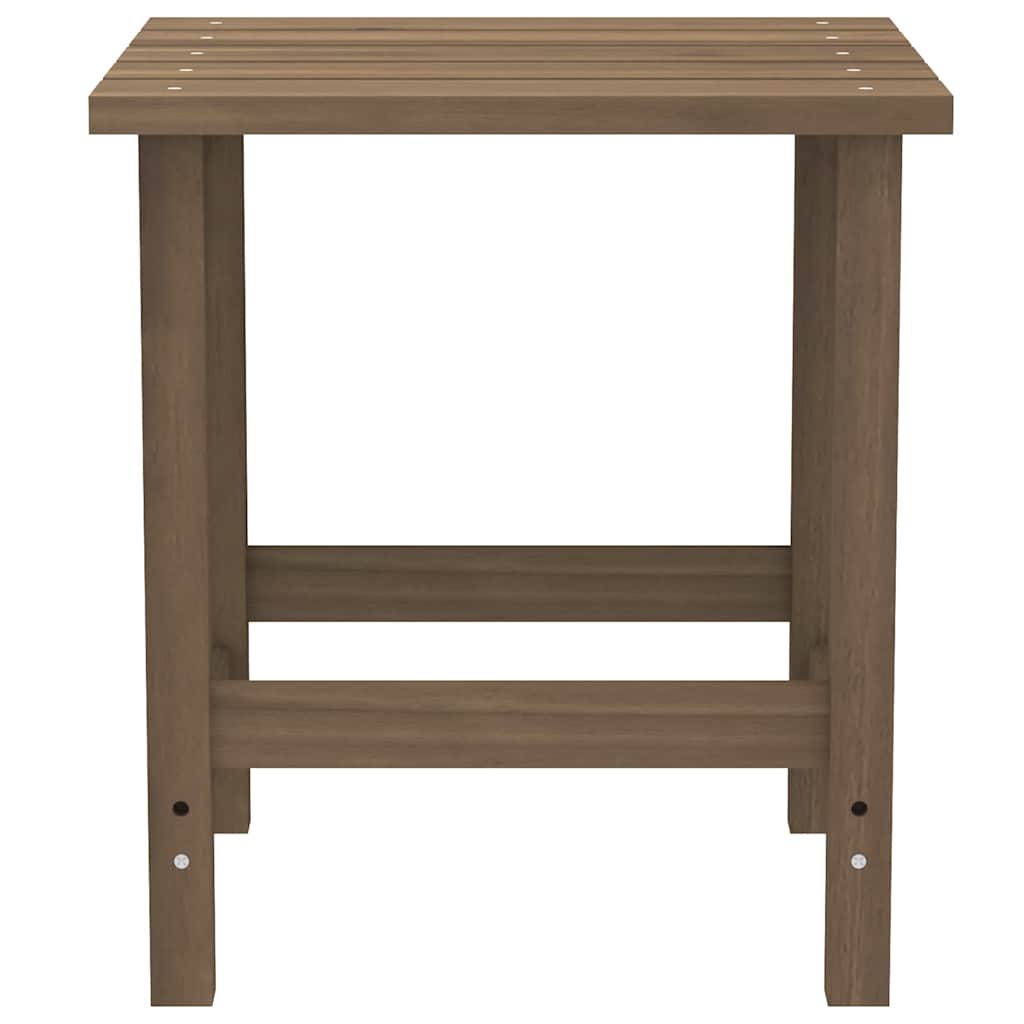 Garden Adirondack Chair with Table Solid Fir Wood Brown