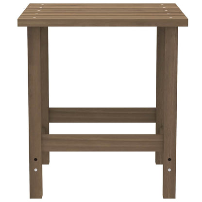 Garden Adirondack Chair with Table Solid Fir Wood Brown