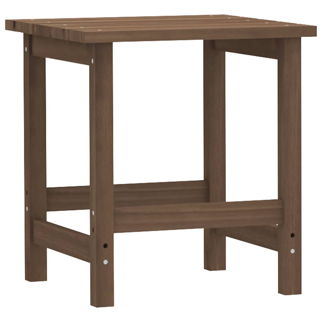 Garden Adirondack Chair with Table Solid Fir Wood Brown