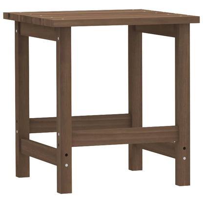 Garden Adirondack Chair with Table Solid Fir Wood Brown
