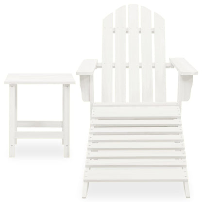 Garden Chair | White | Solid fir wood | Large | Detachable | Garden Chair