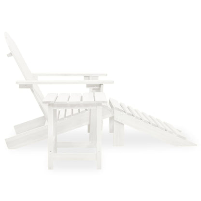 Garden Chair | White | Solid fir wood | Large | Detachable | Garden Chair