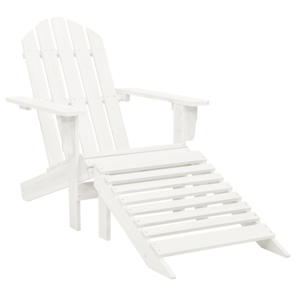 Garden Chair | White | Solid fir wood | Large | Detachable | Garden Chair