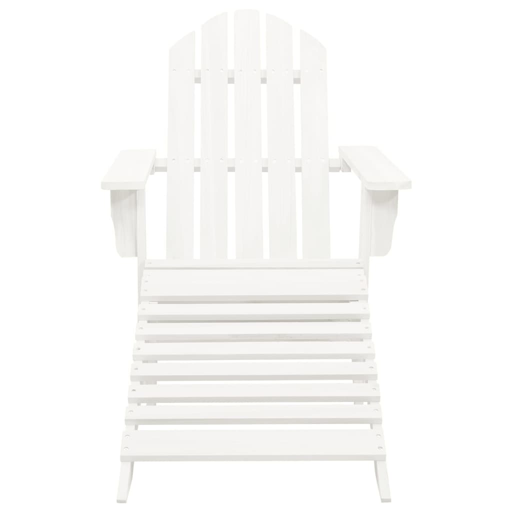Garden Chair | White | Solid fir wood | Large | Detachable | Garden Chair