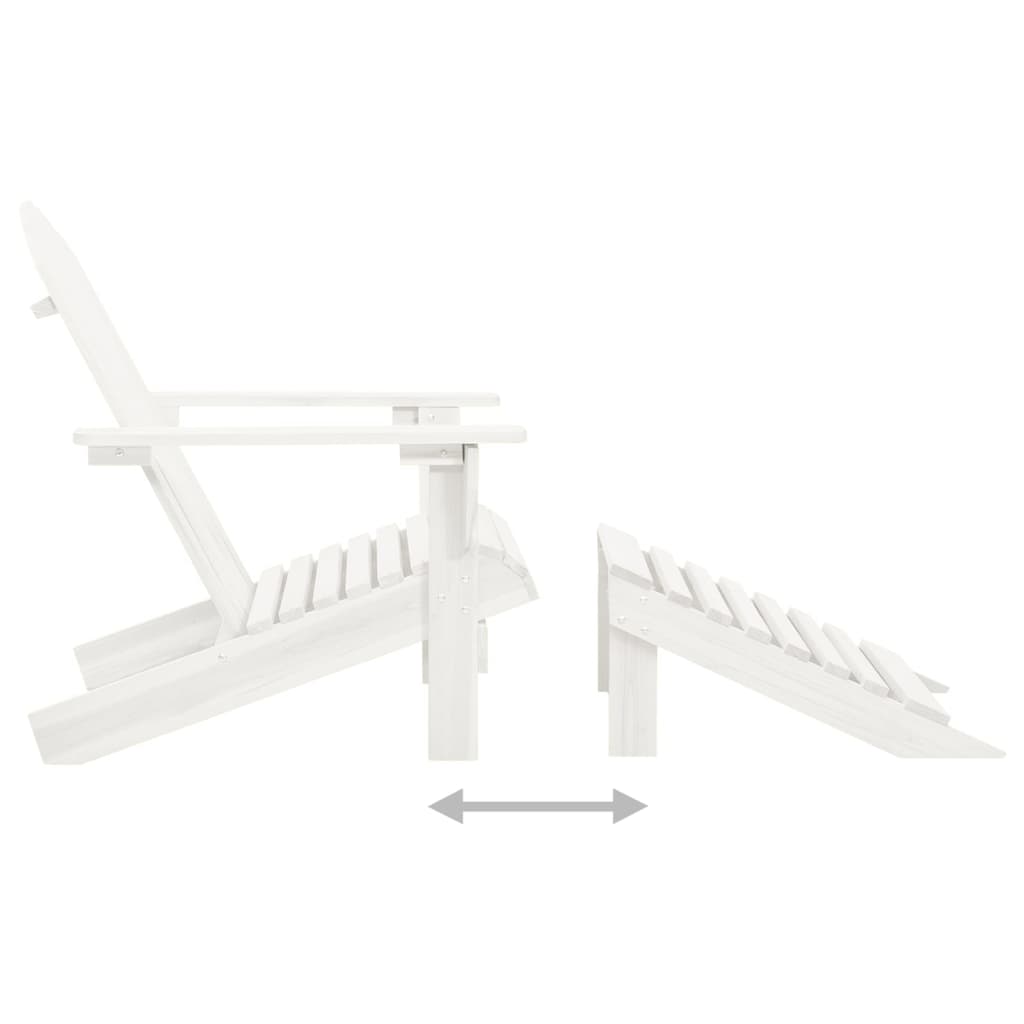 Garden Chair | White | Solid fir wood | Large | Detachable | Garden Chair