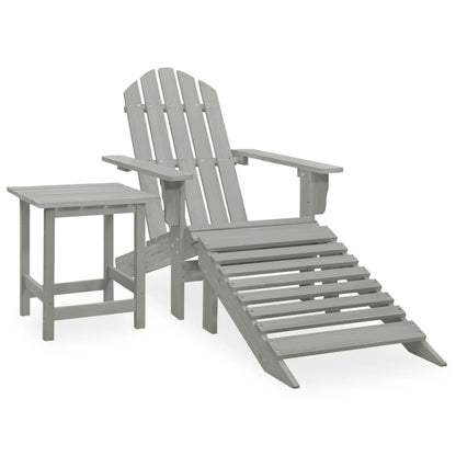 Garden Chair | Grey | Solid Fir Wood | Large | Detachable | Garden Chair