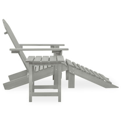 Garden Chair | Grey | Solid Fir Wood | Large | Detachable | Garden Chair