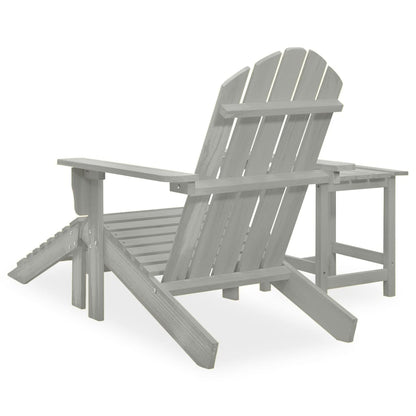 Garden Chair | Grey | Solid Fir Wood | Large | Detachable | Garden Chair