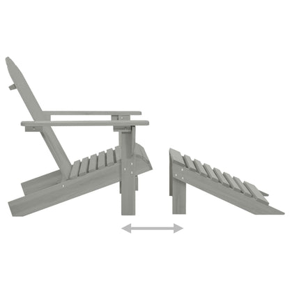 Garden Chair | Grey | Solid Fir Wood | Large | Detachable | Garden Chair