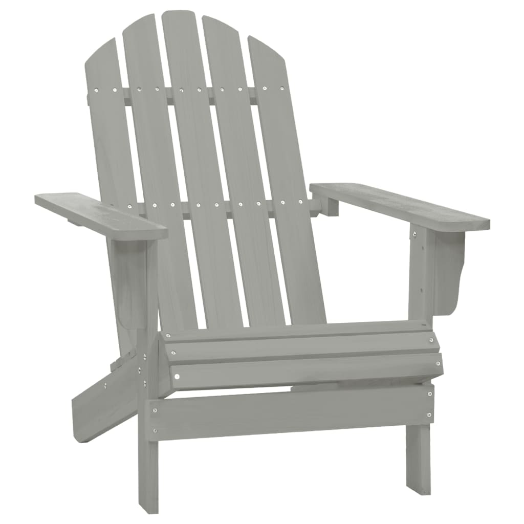 Garden Chair | Grey | Solid Fir Wood | Large | Detachable | Garden Chair
